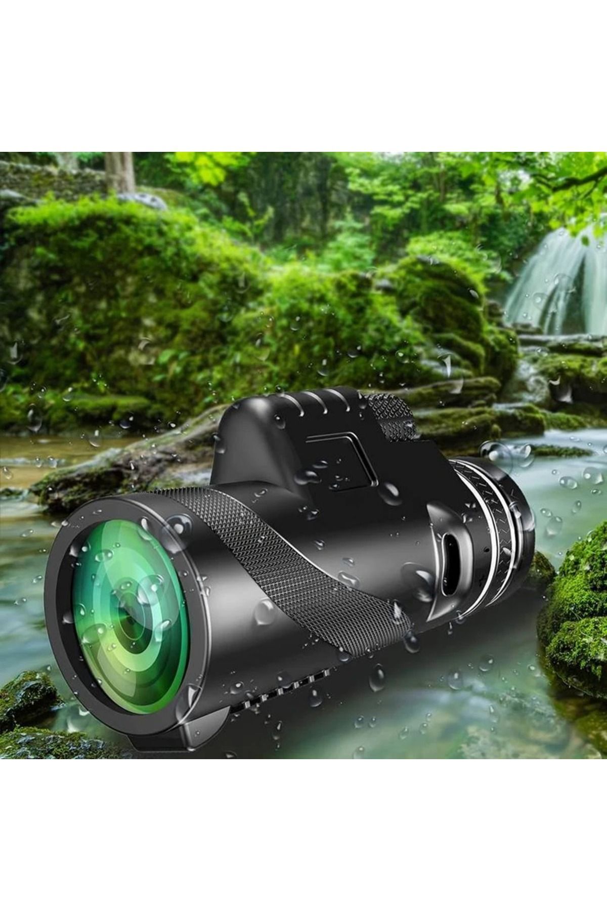 80x100 Taşınabilir Monoküler Dürbün Teleskop Uzun Menzilli Tek Göz Dürbün Avcılık Spor Kamp