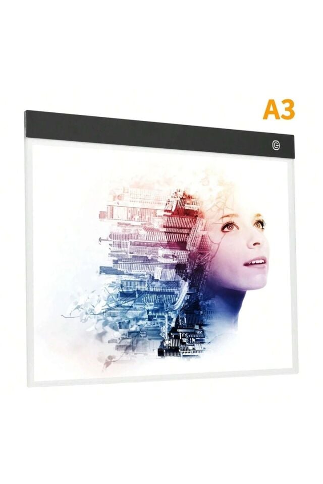 A3 Led Işıklı Çizim Tableti Led Çizim Kopyalama Tableti Eskiz Anime Portre Grafik Çizim 3Mod
