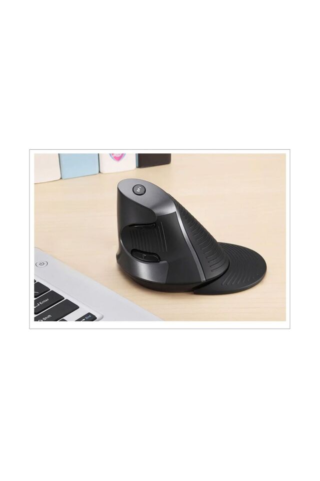 Kablosuz Dikey Mouse Sessiz 6 Tuşlu 800/1200/1600 DPI Bilek Destekli Ergonomik-Delux M618gx