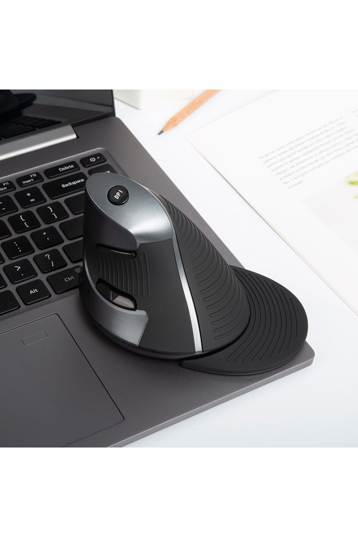 Kablosuz Dikey Mouse Sessiz 6 Tuşlu 800/1200/1600 DPI Bilek Destekli Ergonomik-Delux M618gx