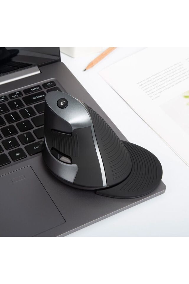 Kablosuz Dikey Mouse Sessiz 6 Tuşlu 800/1200/1600 DPI Bilek Destekli Ergonomik-Delux M618gx