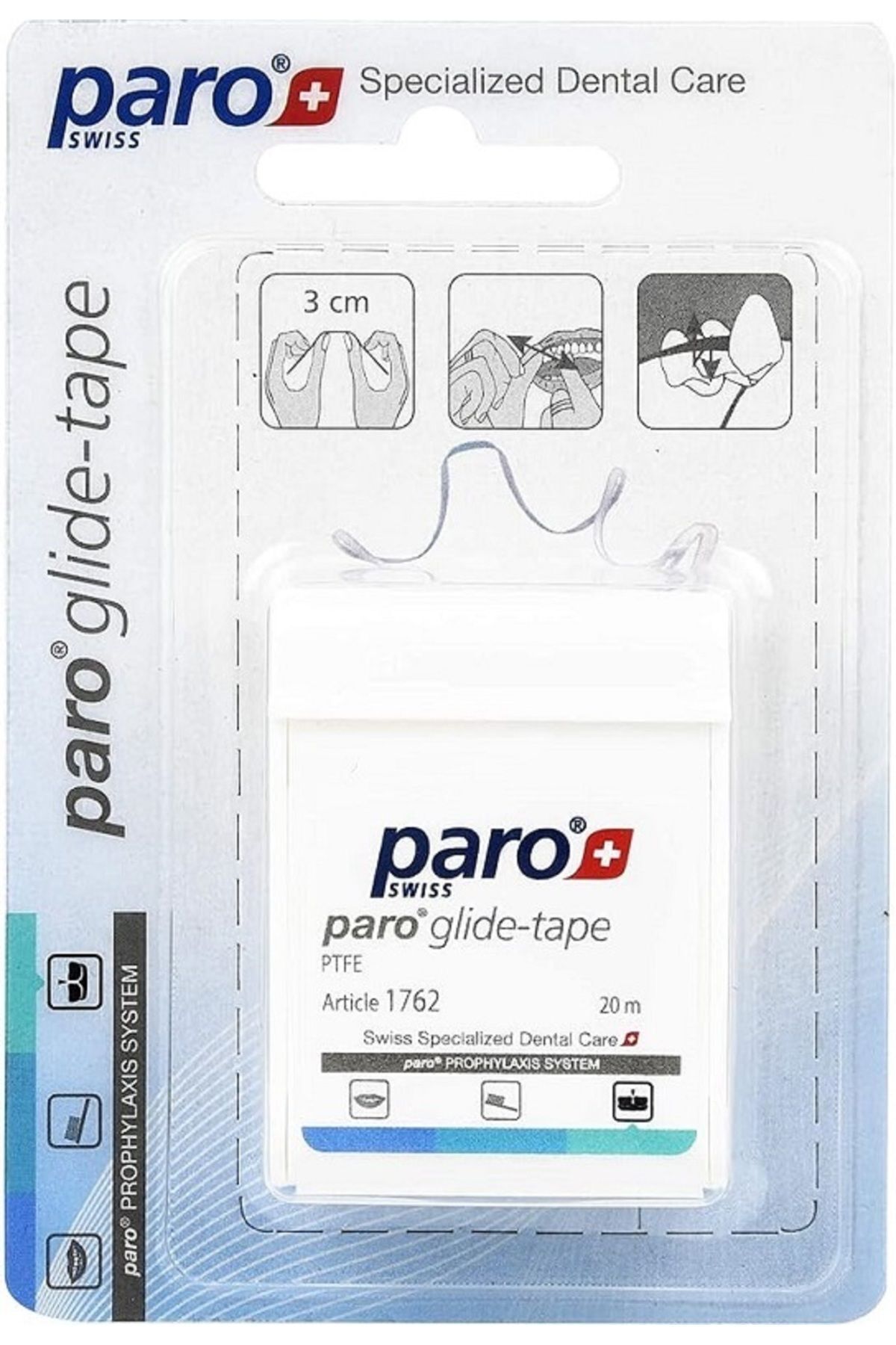 Paro 1762 Glide Tape 20m Dar Aralıklar İçin Diş Bakımı