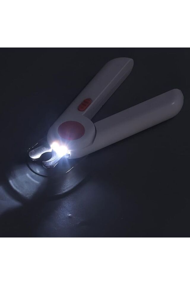 Led Işıklı Kedi Köpek Tırnak Makası Işıklı-Törpülü -Korumalı Evcil Hayvan Tırnak Makası