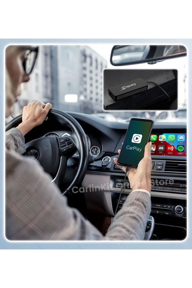 CarlinKit CarPlay&Android Auto Adaptörü -Android Kablosuz Akıllı Carplay Dönüştürücü