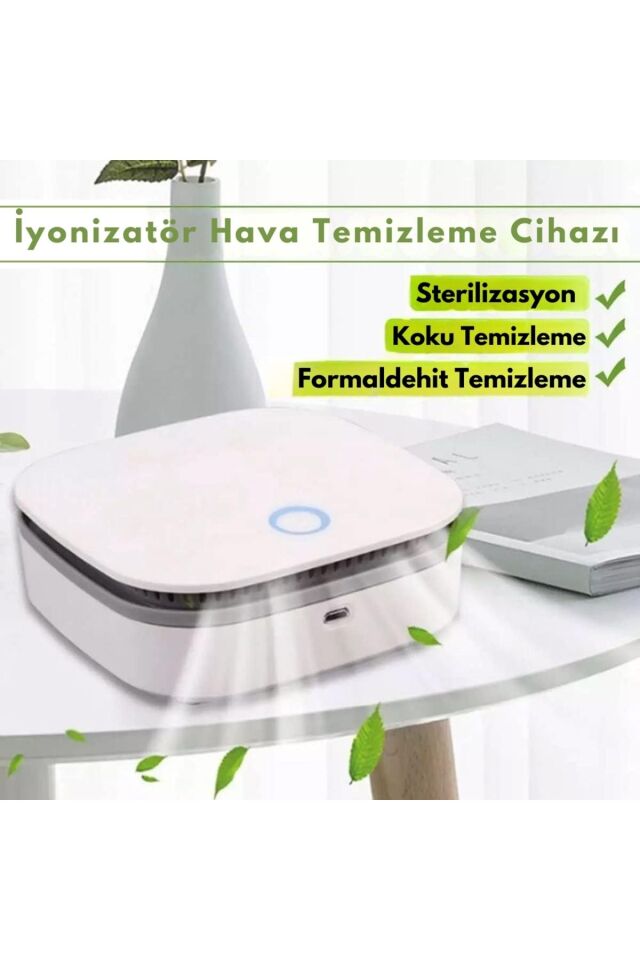 Taşınabilir Buzdolabı Koku Giderici Hava Sterilizatörü Ofis Araç Negatif İyon Hava Temizleme