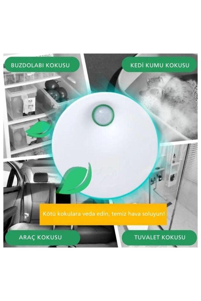 Kedi Tuvaleti İçin Akıllı Pet Koku Giderici Biyosensörlü Hava Temizleme Sistemi