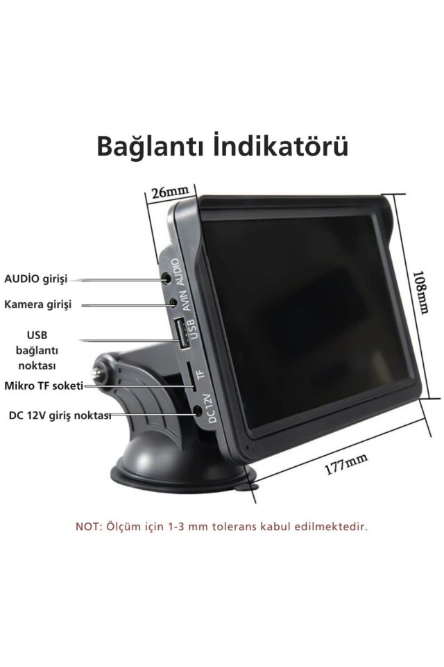 7İnç CarPlay&Android Auto Kablosuz Tak Çalıştır Multimedya Taşınır Apple Carplay MirrorLink