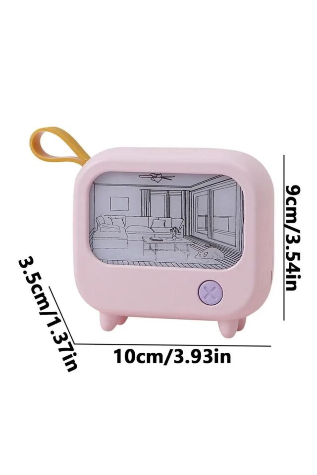 TV Boyama Led Gece Lambası Sevimli Ev Dekorasyon  Aydınlatma Mini Doğum Günü Hediyesi 2 Mod