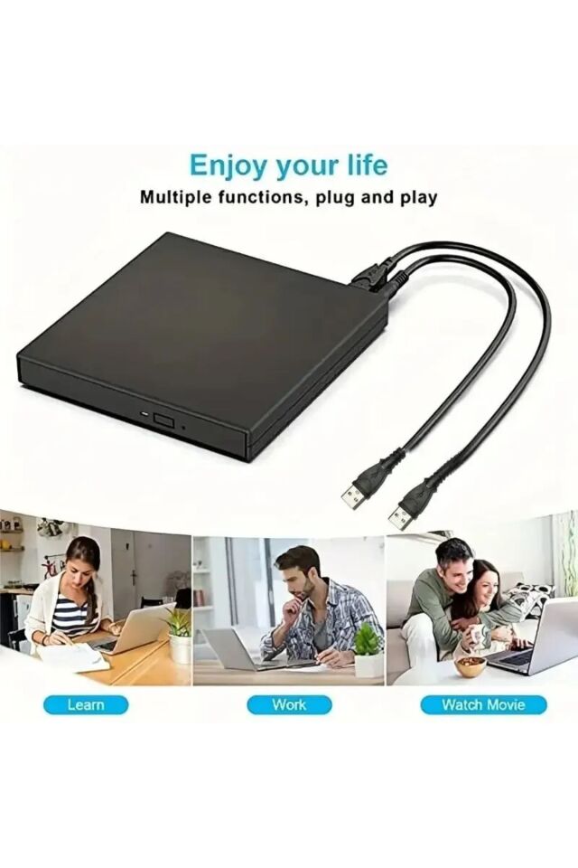 Harici CD-RW sürücü DVD-ROM Oynatıcı Harici Usb 2.0 Cd Dvd Yazıcı Okuyucu