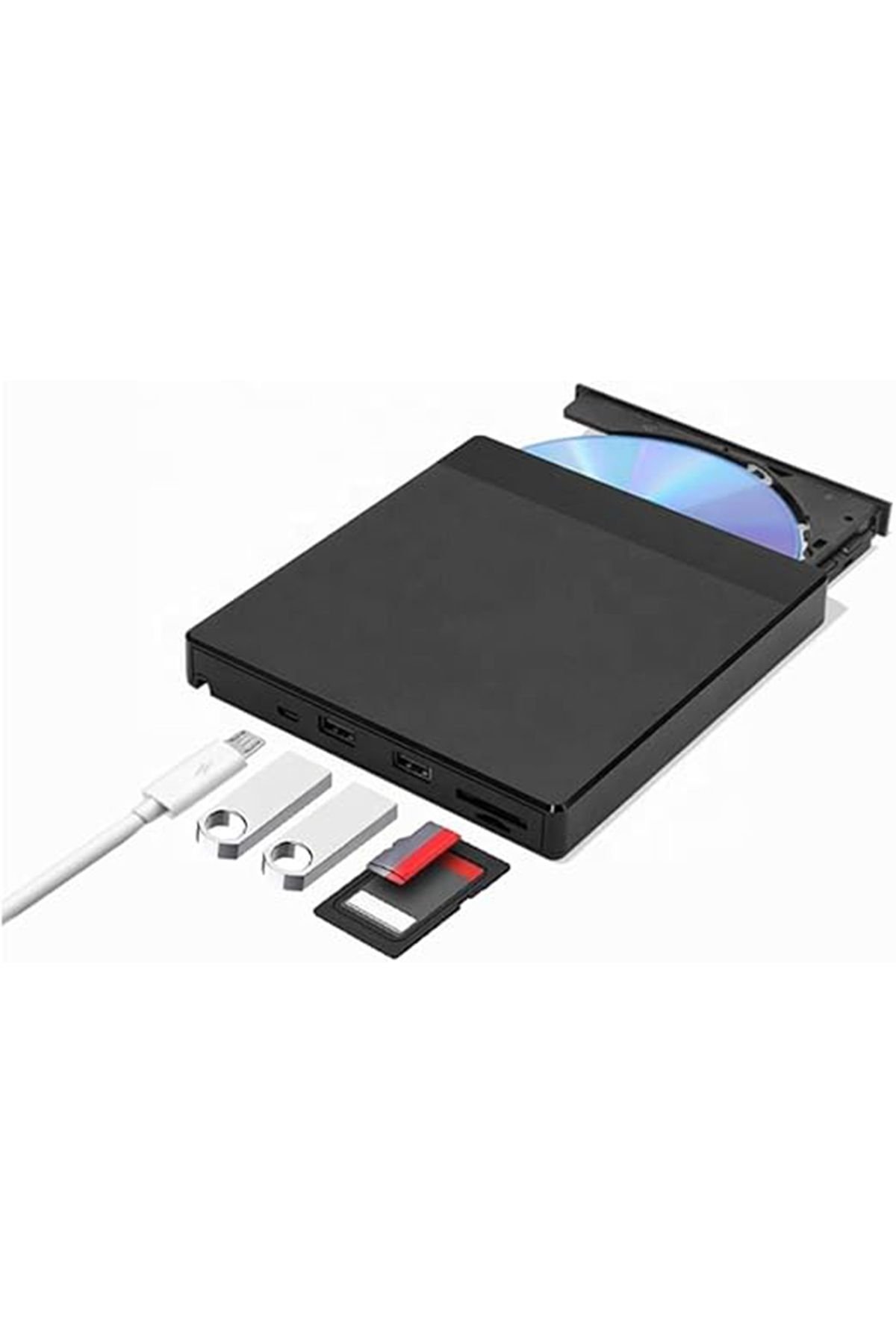 USB 3.0 +SD TF Kart Okuyucu +3.0 USB Taşınabilir Cd Dvd Yazıcı Okuyucu