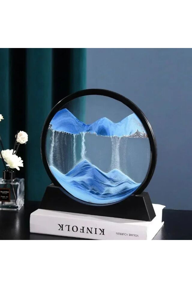 3D Kum Saati Sanatsal Rahatlatıcı Kum Sanatı Derin Deniz Akan Kum Hareketli Kum Sanatı