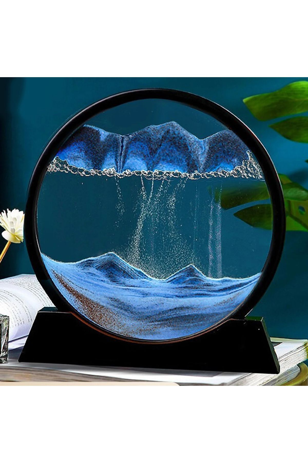 3D Kum Saati Sanatsal Rahatlatıcı Kum Sanatı Derin Deniz Akan Kum Hareketli Kum Sanatı