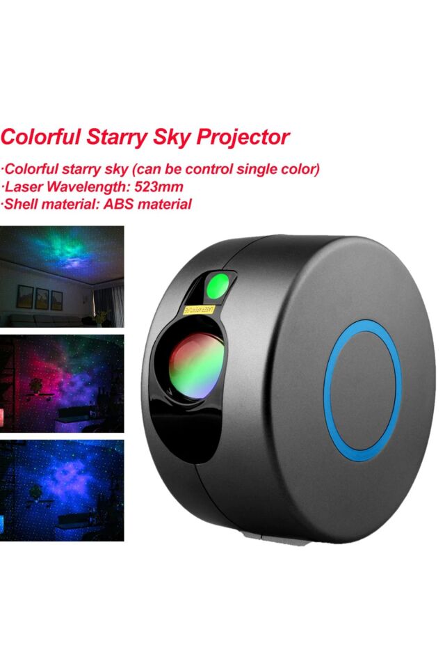 Dekoratif Galaxy Gece Lambası Çok Renkli Parti Lamba Çocuk Uyku Işığı Lazer