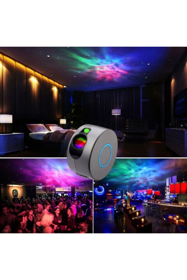 Dekoratif Galaxy Gece Lambası Çok Renkli Parti Lamba Çocuk Uyku Işığı Lazer