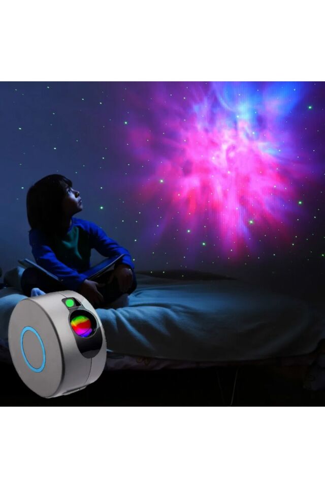 Dekoratif Galaxy Gece Lambası Çok Renkli Parti Lamba Çocuk Uyku Işığı Lazer