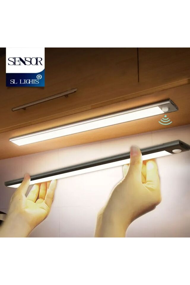 Kablosuz Led 40cm Hareket Sensörlü Işık Dolap Yatak Odası Mutfak Tezgah Gece Görüş
