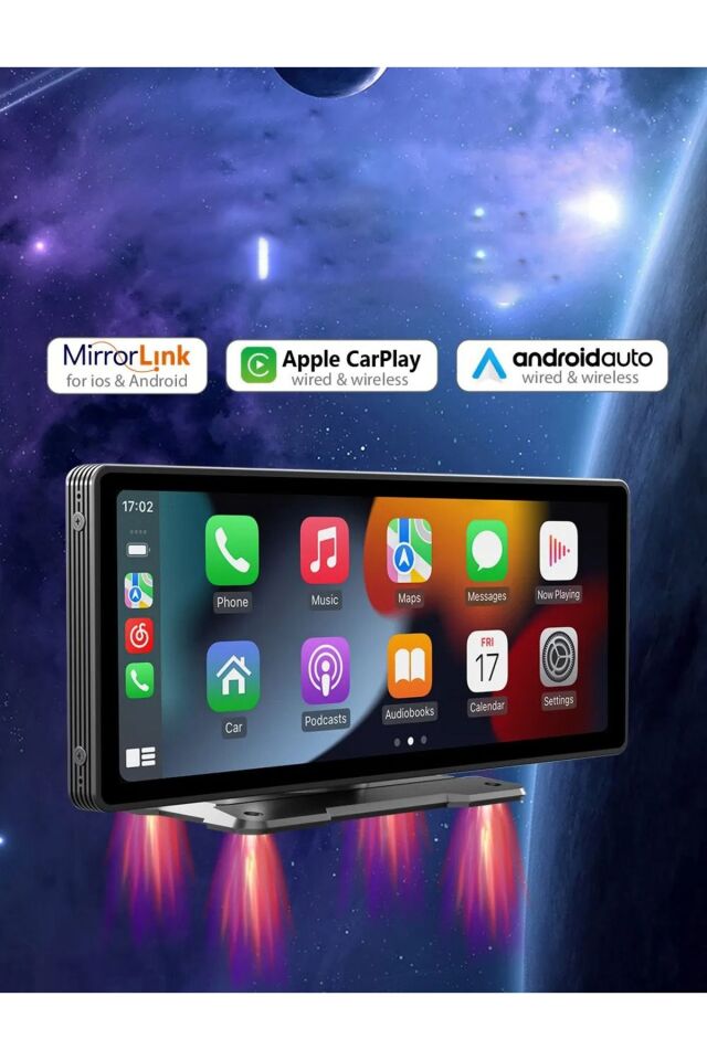 Carplay Tak Çalıştır Apple Kablosuz Android Auto Ekran Araç 10.2İnç