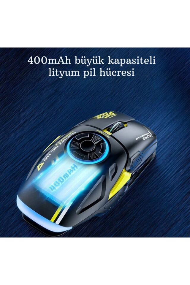 Aula H530 Gaming Mouse Stres Çarkı Oyuncu Mouse Fare Rgb Kablosuz Wireless Matte