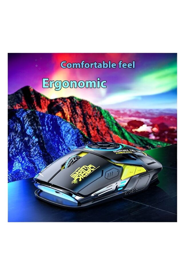 Aula H530 Gaming Mouse Stres Çarkı Oyuncu Mouse Fare Rgb Kablosuz Wireless Matte