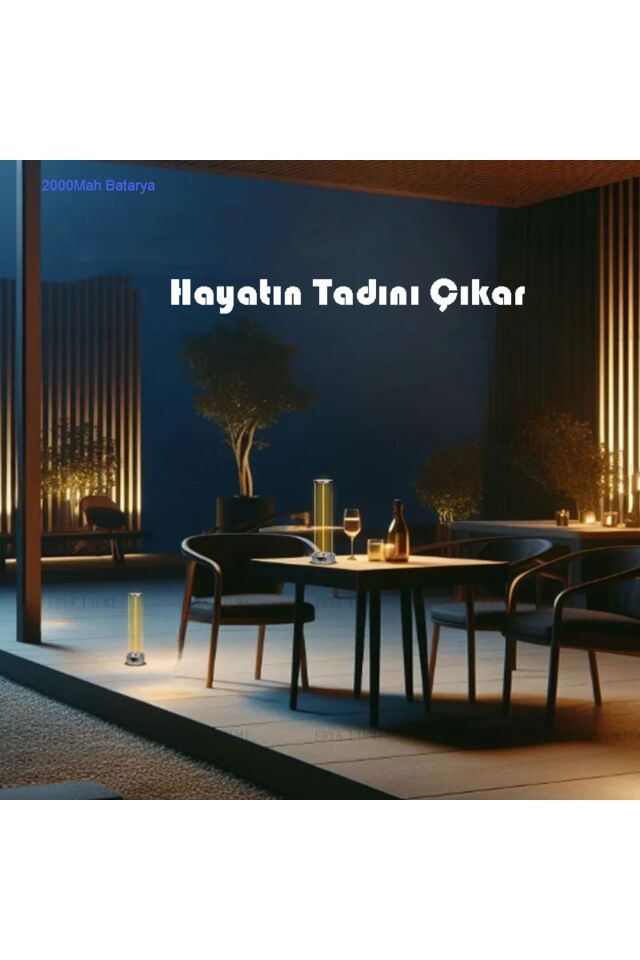 Manyetik Masa Lambası Abajur Şarjlı Modern Okuma Işığı 3 Modlu Strip Light Dokunmatik Işık