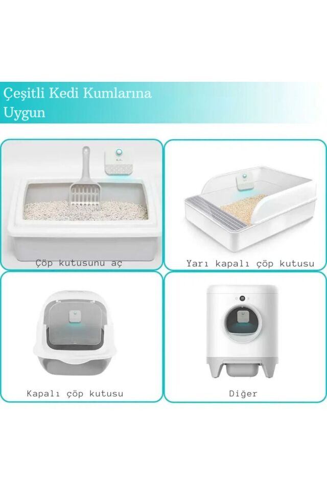 Akıllı Koku Giderici Kedi Tuvaleti Sterilizasyon Hava Temizleyici Evcil Hayvan Koku Önleyici
