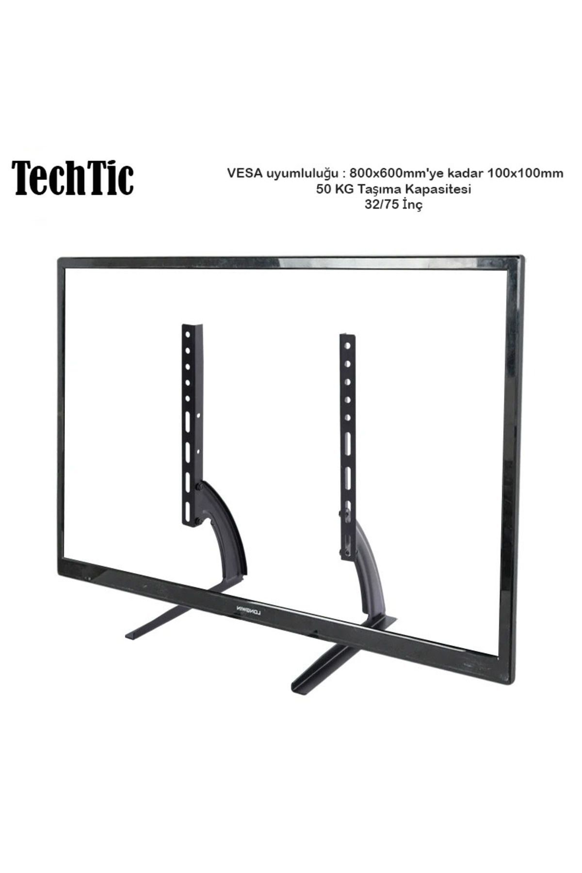 Tv Stand Masaüstü Stand 32-75inç Sabit Tv Yükseltme Lcd Taban Braketi Mönitör Lcd Led