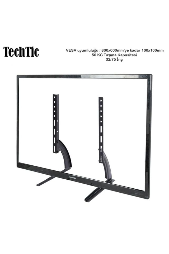 Tv Stand Masaüstü Stand 32-75inç Sabit Tv Yükseltme Lcd Taban Braketi Mönitör Lcd Led