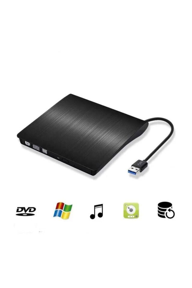 Usb 3.0 Harici Dvdrw Slim External Cd Dvd Yazıcı Okuyucu Ultra Ince Writer