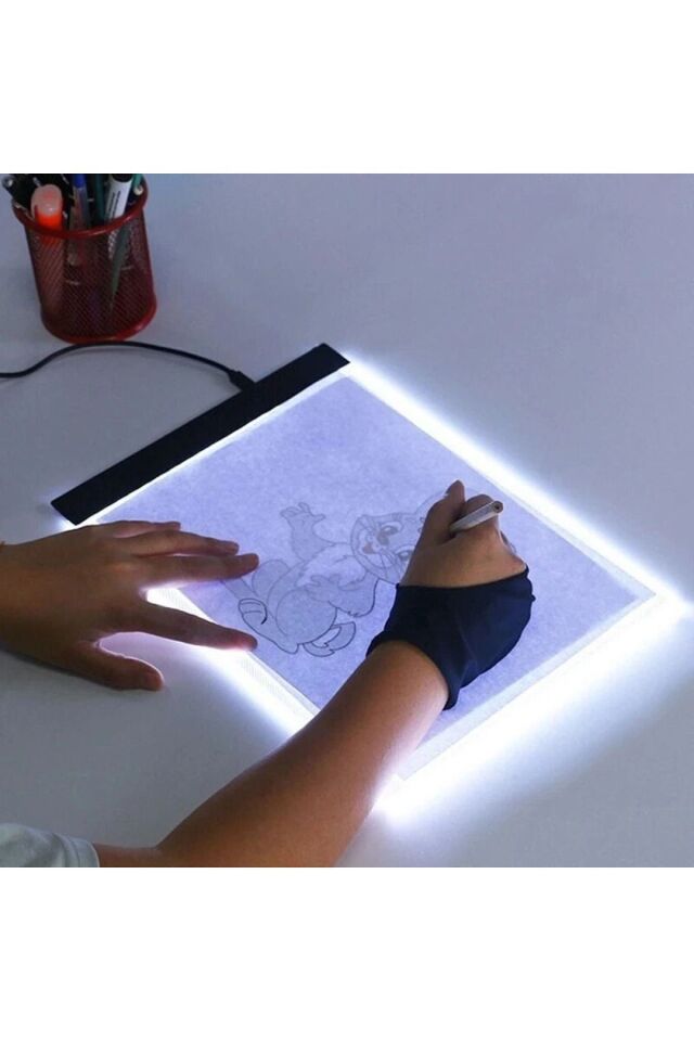 A5 Led Işıklı Çizim Kopyalama Çizim Yansıtma Çizim Tahtası Grafik Tahtası Çizim Tableti