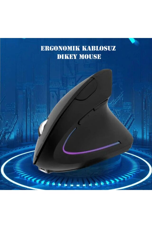 Oyuncu Mouse Bilek Destekli Ergonomik Kablosuz Dikey Mouse Vertical Gamer Mouse Fare