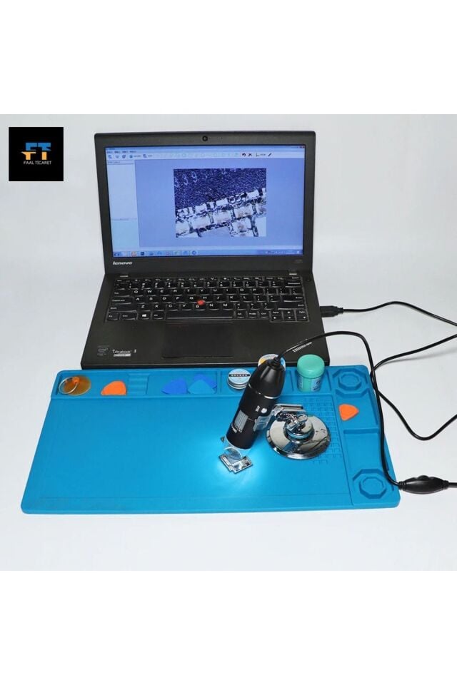 Dijital Mikroskop 1600x 2Mp Usb 8 Led Çok Amaçlı Tekstil Baskı Cilt Saç Biyolojik Analiz