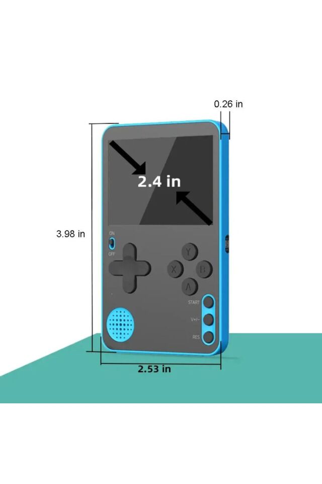 500in1 Mini Oyun Konsolu Slim Kasa Retro Klasik Taşınabilir El Atarisi Çocuk İçin Hediye
