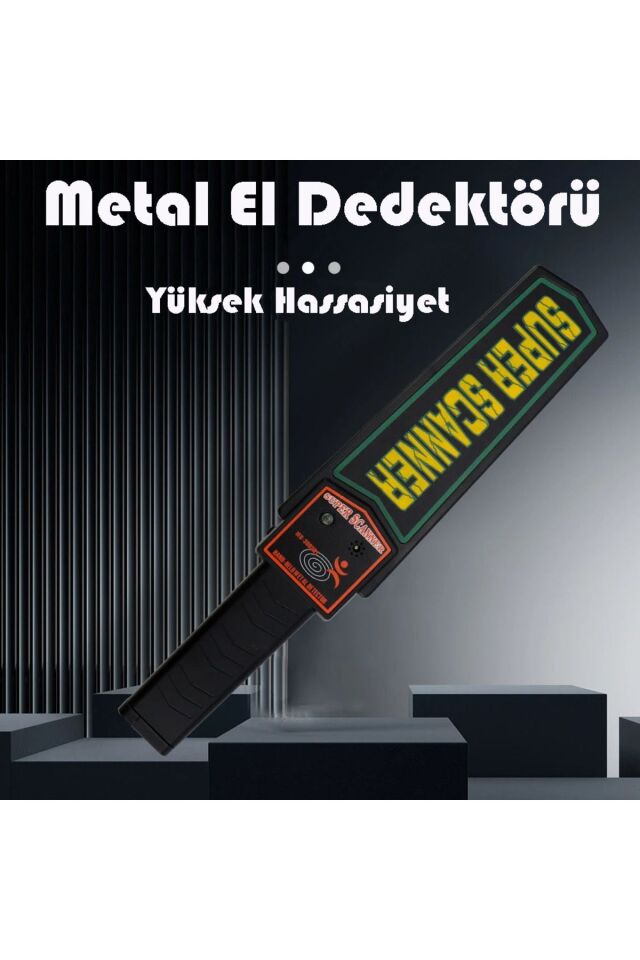 Metal Üst Arama El Dedektörü Güvenlik Havaalanı Okul