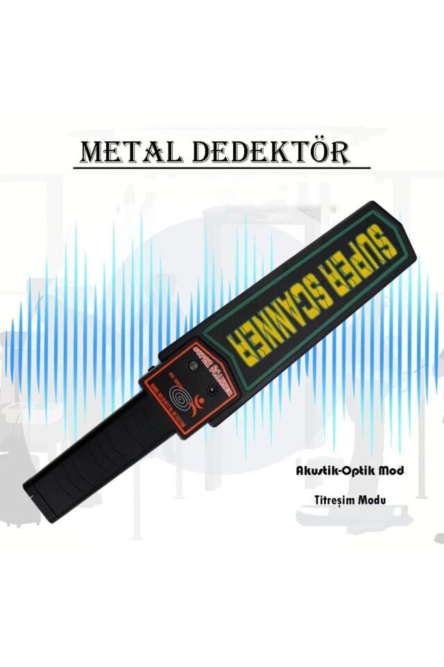 Metal Üst Arama El Dedektörü Güvenlik Havaalanı Okul