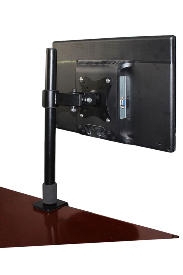 Tek Kol Lcd Led Monitör Tutucu Tv Standı Full Hareketli Çelik Masa Tutucu