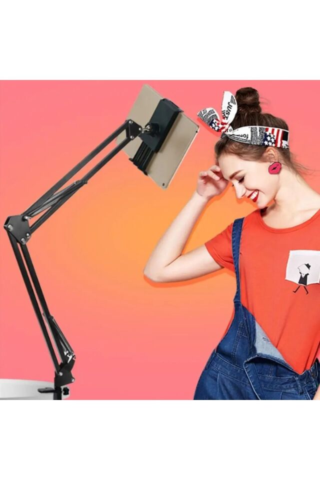 Masa Tablet Telefon Tutacağı Hareketli 360 Derece Dönebilen Youtuber Twitch Yayıncı Standı
