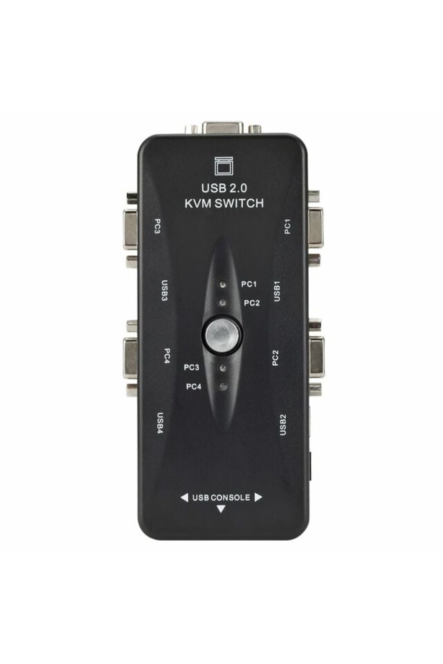 4 Port Usb Kvm Switch Çoklayıcı 4pc Tek Monitör Kasa Çoğaltıcı