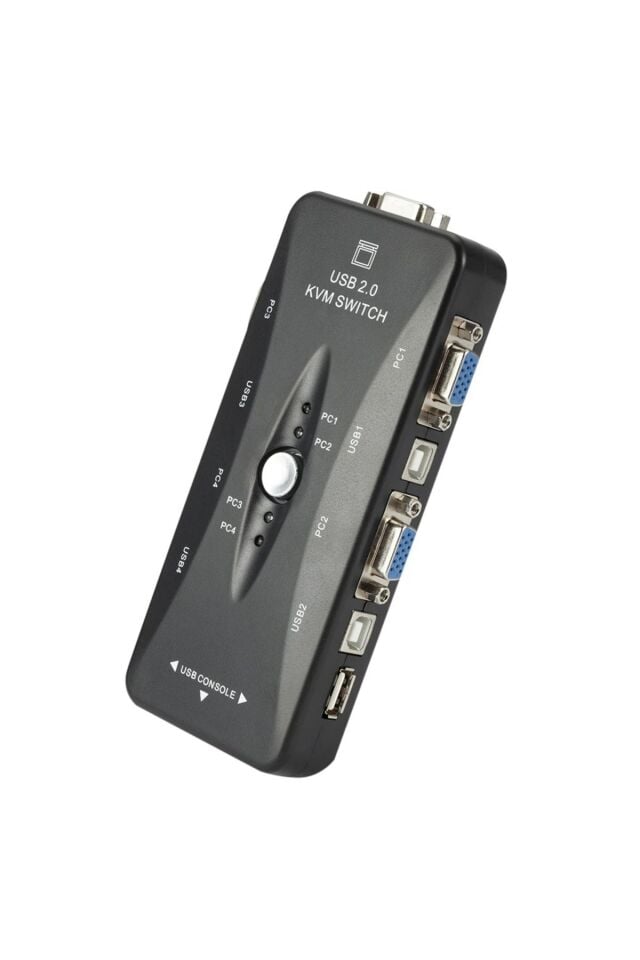 4 Port Usb Kvm Switch Çoklayıcı 4pc Tek Monitör Kasa Çoğaltıcı
