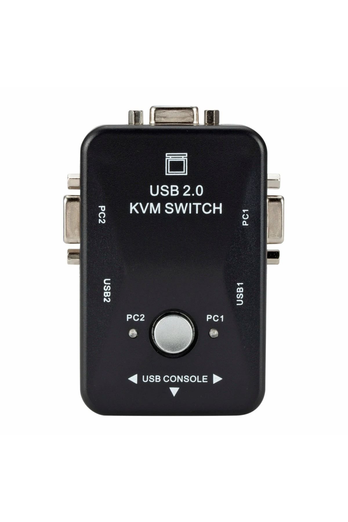 2 Port Usb Kvm Switch Çoklayıcı 2PC Tek Monitör Kontrol 2 In 1 Out Kasa Çoklayıcı