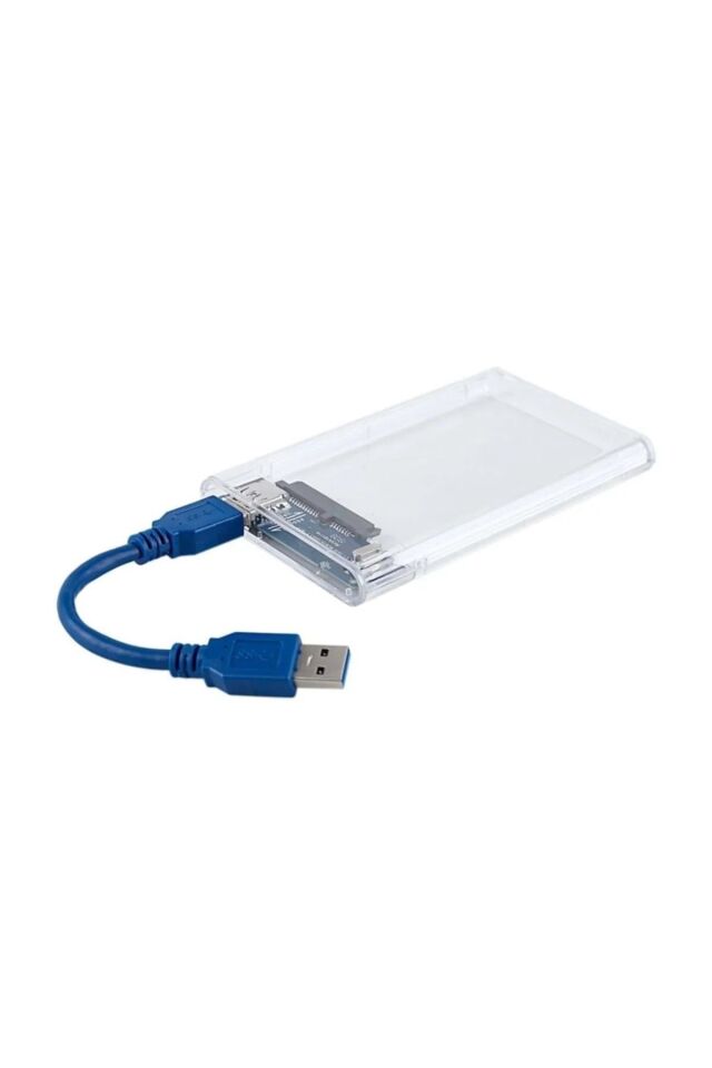 Şeffaf 2.5 Inç Usb 3.0 Sata SSD Harddisk Kutusu Harici HDD Notebook