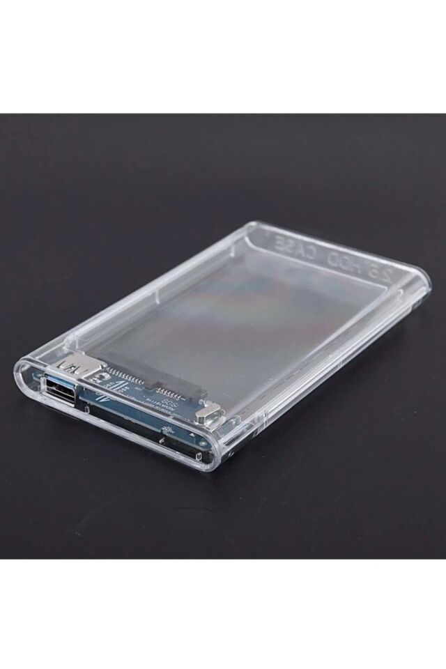 Şeffaf 2.5 Inç Usb 3.0 Sata SSD Harddisk Kutusu Harici HDD Notebook