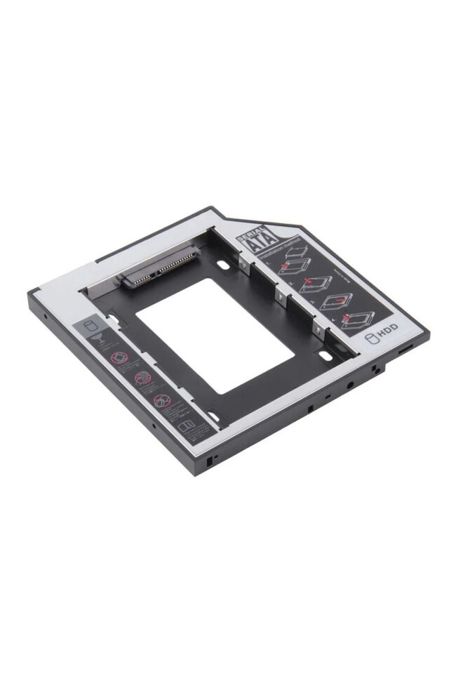9.5mm SSD Caddy SATA Arayüzü Alüminyum Disk Sürücü Kutusu Kızak Muhafaza DVD Adaptörü HDD