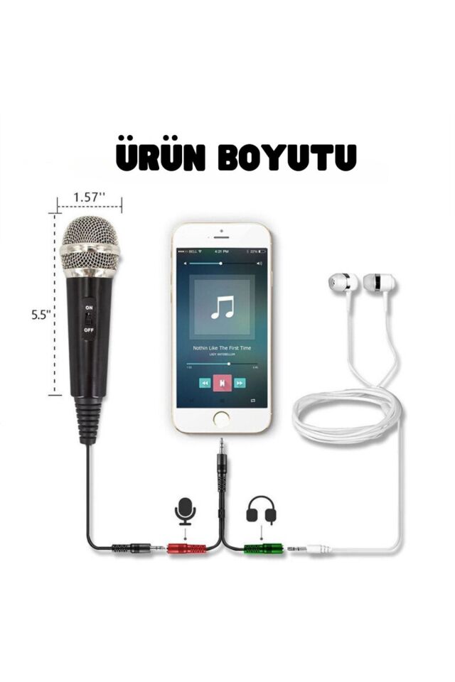Kayıt Mikrofonu Kondenser Bilgisayar Cep Telefonu Uyumlu Tripodlu Kareoke Podcast Youtuber