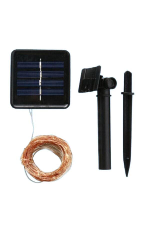 Noel Yılbaşı Ağacı Işığı Solar 100 Led Güneş Enerjili Ip65 Bahçe Ev Parti Süsü Aksesuarı