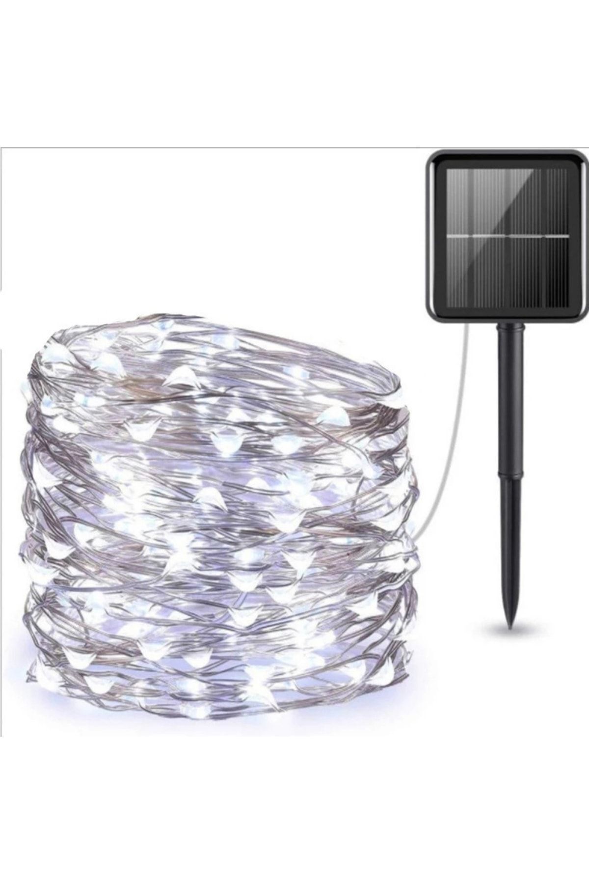 Noel Yılbaşı Ağacı Işığı Solar 100 Led Güneş Enerjili Ip65 Bahçe Ev Parti Süsü Aksesuarı