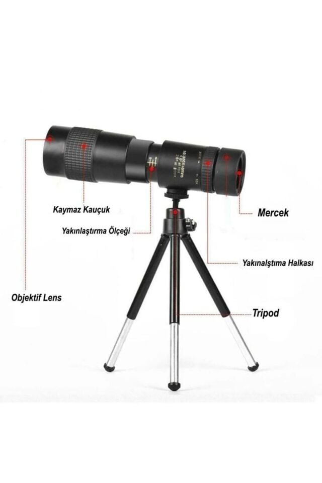 Süper Telefoto Dürbün Zoom Monoküler Teleskop Taşınabilir