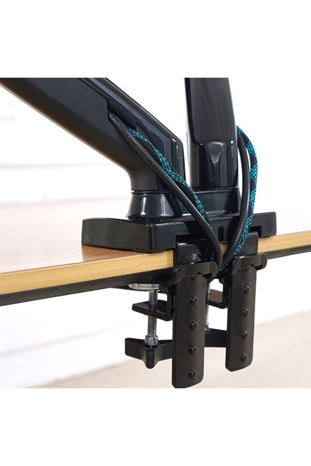 North Bayou Nb F160 Masa Montajlı Çift Kollu Monitör Tutucu Usb3.0