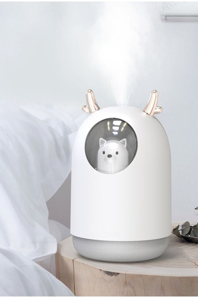 Humidifier 300ml Led Işıklı Ultrasonik Hava Nemlendirici Buhar Makinesi Ve Aroma Difüzörü