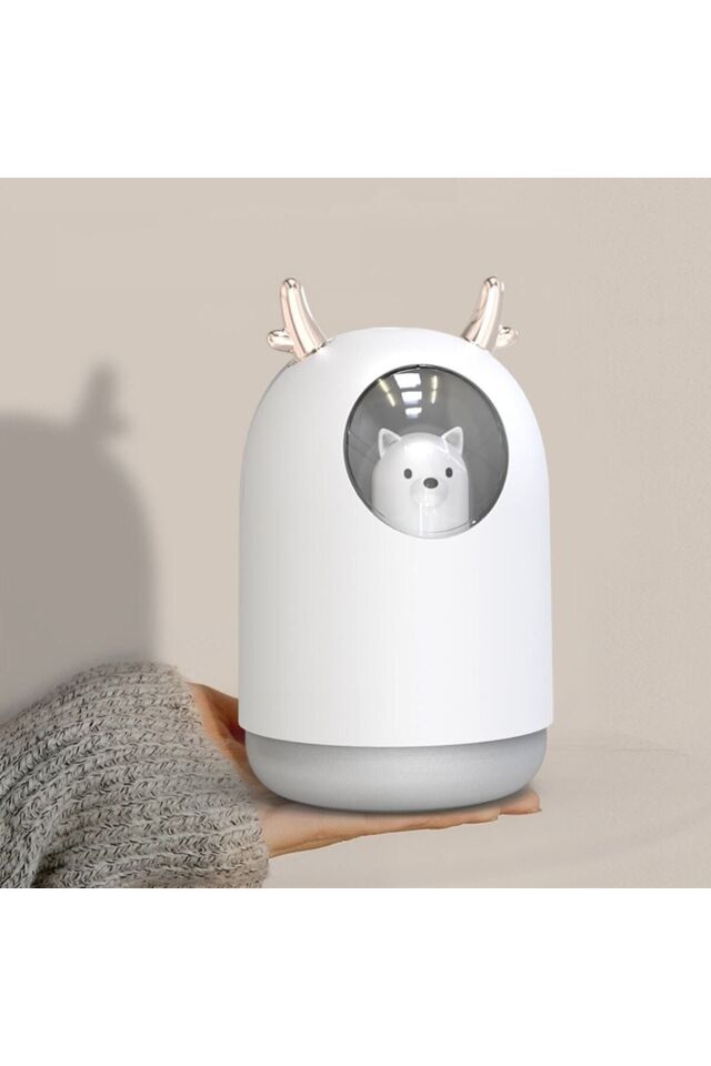 Humidifier 300ml Led Işıklı Ultrasonik Hava Nemlendirici Buhar Makinesi Ve Aroma Difüzörü