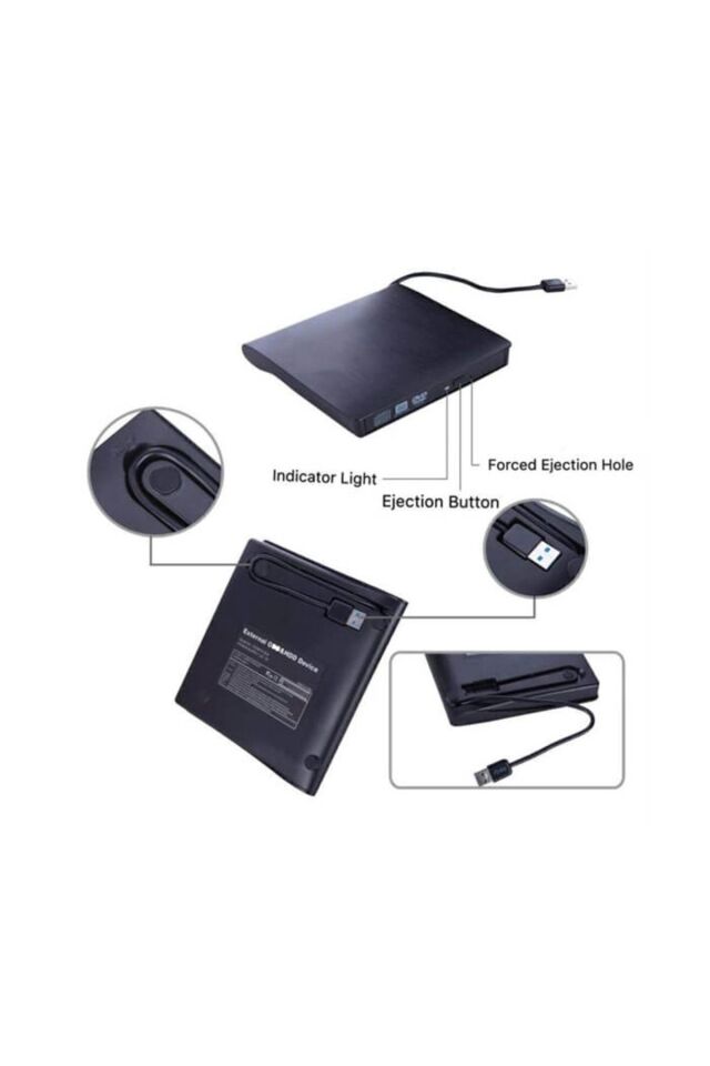 Harici Usb 3.0 Dvd Yazıcı Writer Portatif Cd Dvd Yazıcı Okuyucu Ultra Ince Cd Dvd Yazıcı Okuyucu